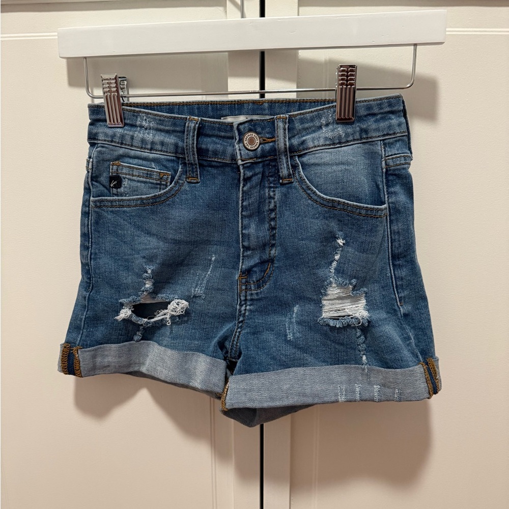 Denim Distressed Women Shorts